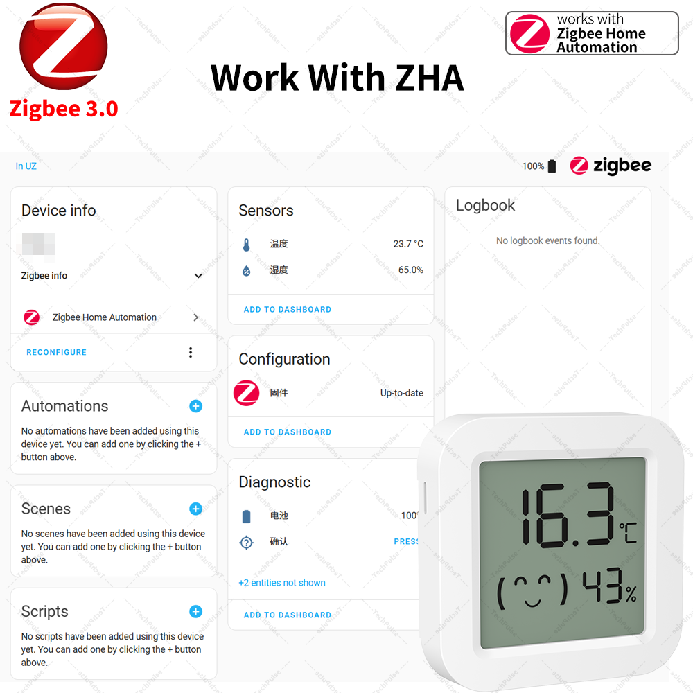Smart Home Yandex - Zigbee 3.0 Sensor Temperature Humidity Sensor