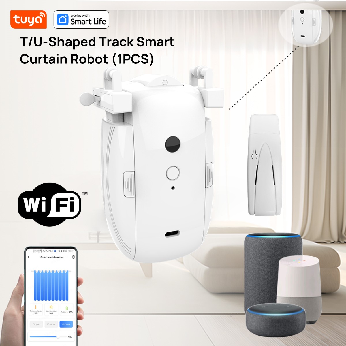Tuya Smart WiFi Curtain Robot  - Smart Home Vimar recension och pris