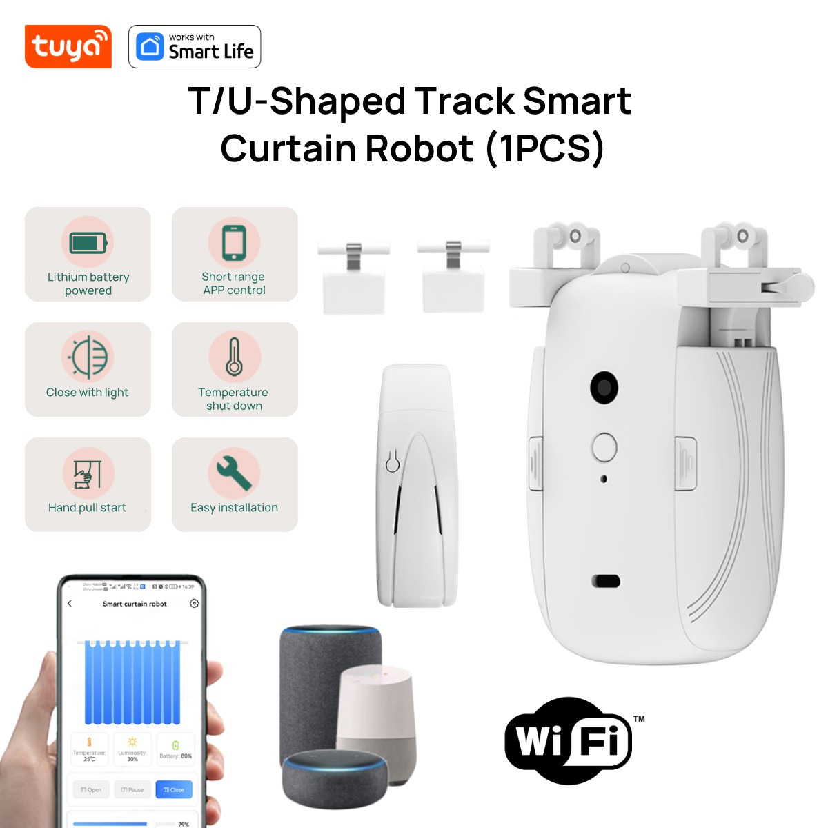 Tuya Smart WiFi Curtain Robot  - Smart Home Vimar recension och pris