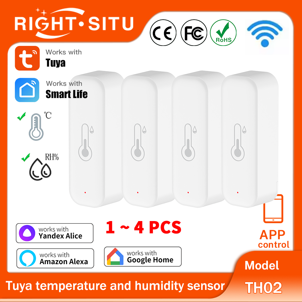 1~4pcs Tuya WiFi Temperature H - Smart Home Yandex recension och pris