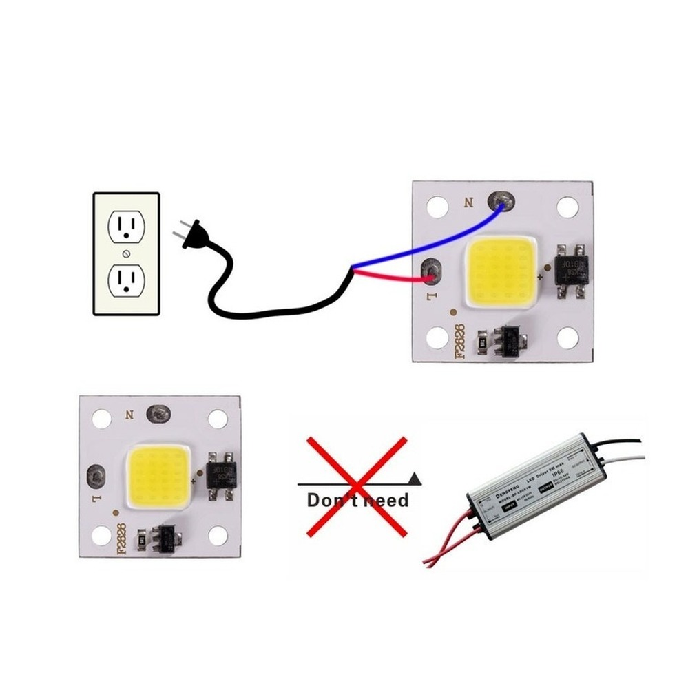 10W COB module 220V LED Chip D - Smart Bulb recension och pris