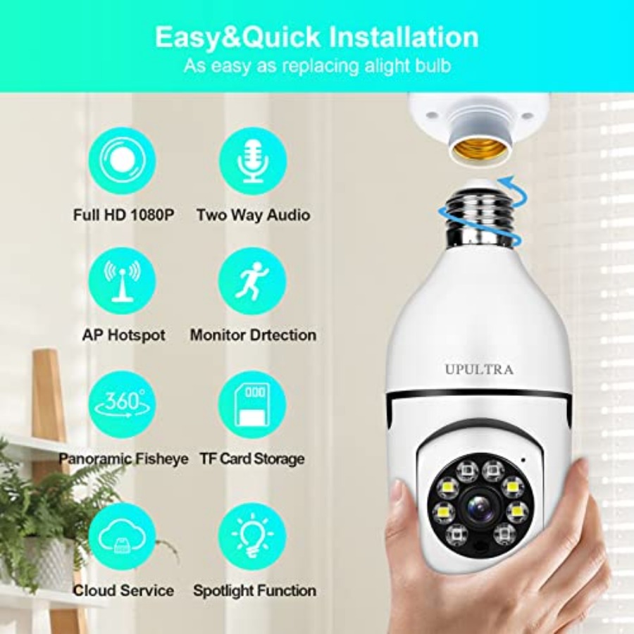 Light Bulb 1080P Security Wire - Smart Bulb recension och pris