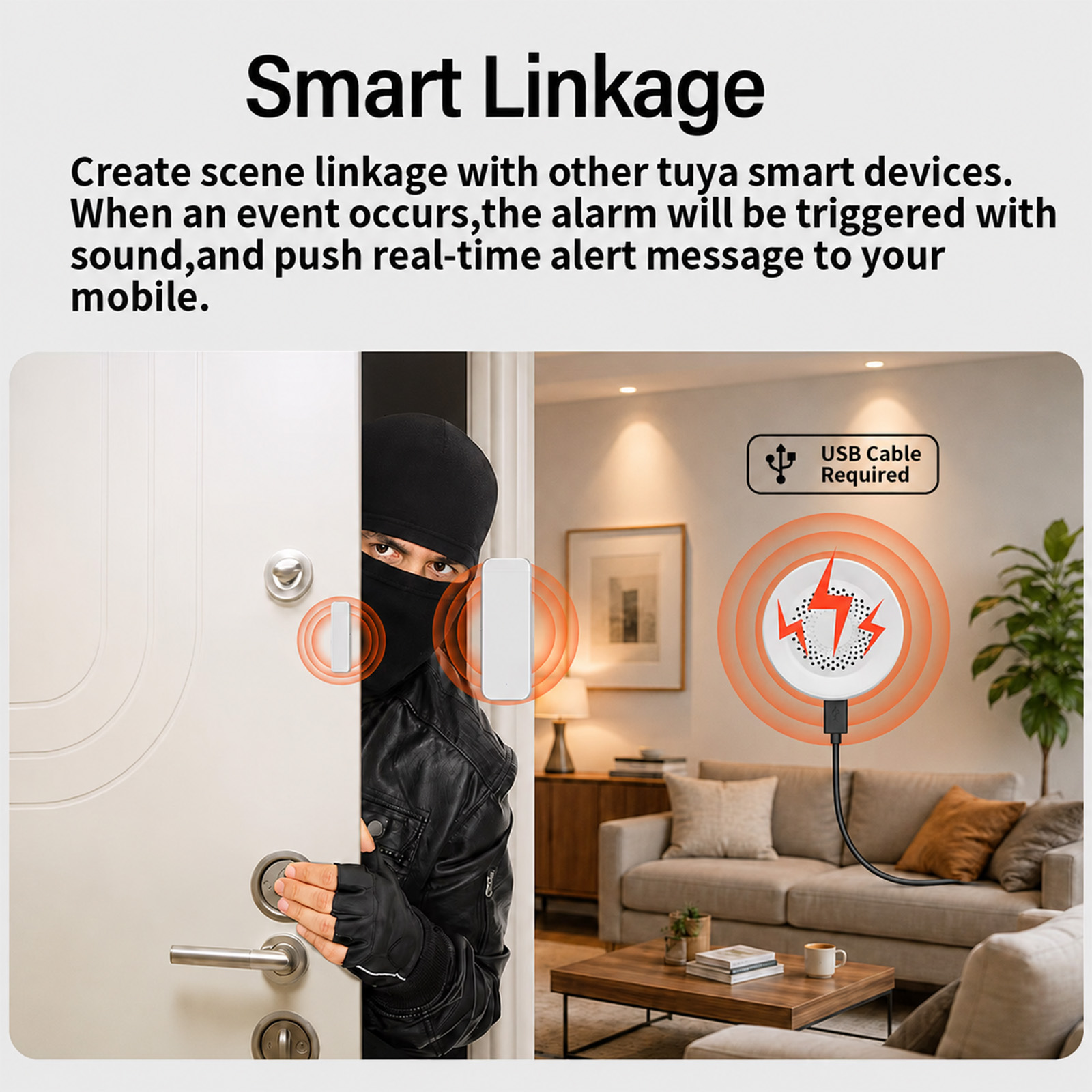 Tuya Zigbee Siren Alarm 100dB  - Smart Home Yandex recension och pris