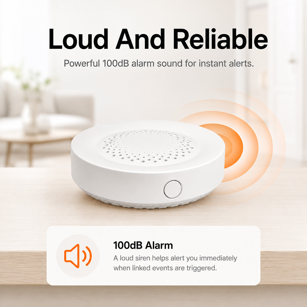 Tuya Zigbee Siren Alarm 100dB  - Smart Home Yandex recension och pris