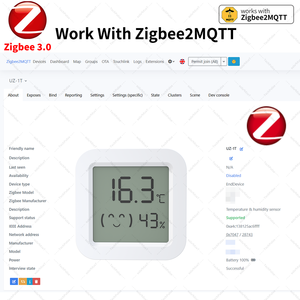Zigbee 3.0 Sensor Temperature  - Smart Home Yandex recension och pris