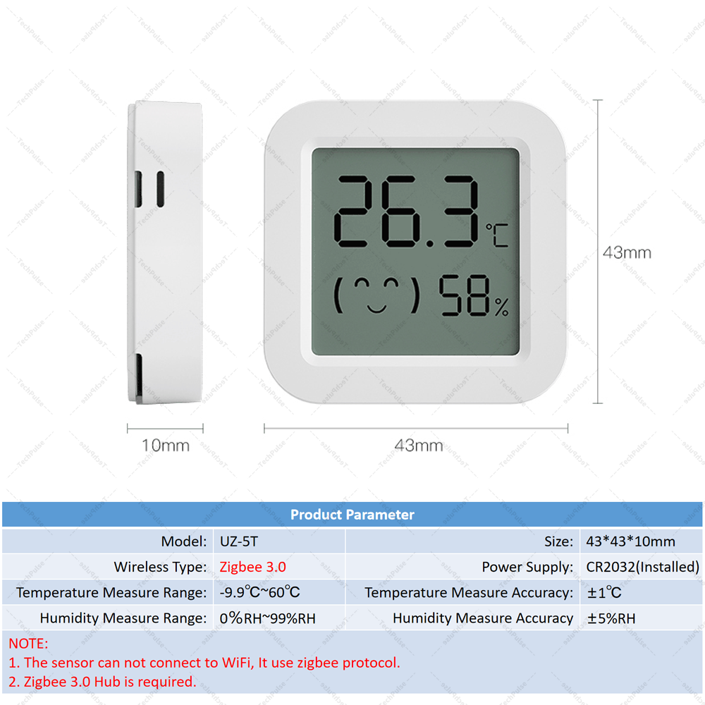 Zigbee 3.0 Sensor Temperature  - Smart Home Yandex recension och pris